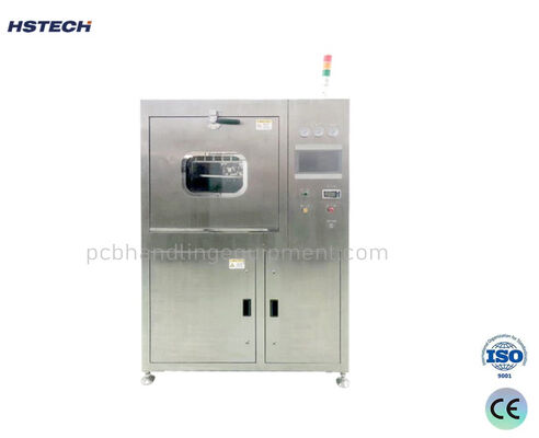 Harga yang bagus Touch Screen Offline PCBA Mesin Pembersih Dengan Quick Connector Spray Bar System on line