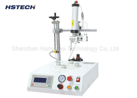 Harga yang bagus LED Bulb Glue Dispensing Machine 4 Stasiun Kerja Rotary Screen Teks Otomatis on line