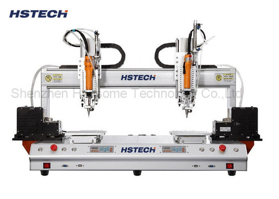 Harga yang bagus Mesin Pemasangan Sekrup Otomatis Pengumpan Sekrup Ganda 6 Axis Suction Type 0.02mm Keakuratan on line