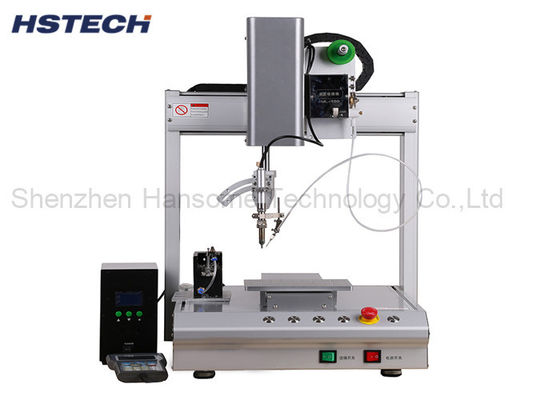 Harga yang bagus 4 Axis Automatic Soldering Robot Single Double Iron / Tip Rotation AC220V/110V on line