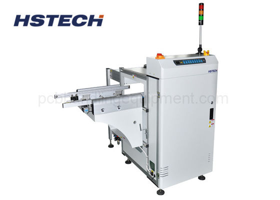 Harga yang bagus 390mm Lebar 3 Majalah 20M/Min 90 derajat LED Button Otomatis PCB Unloader on line