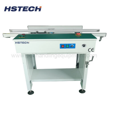 Harga yang bagus Tombol LED Manual Penyesuaian Lebar Engkol Tangan Sabuk ESD Konveyor Pengangkut PCB on line