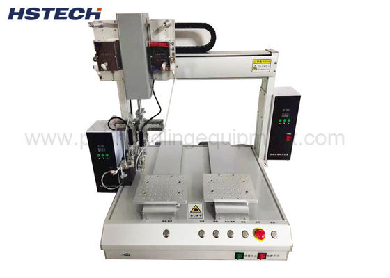 Harga yang bagus Dual Platform RS232 300mm/S Robot Solder Otomatis on line