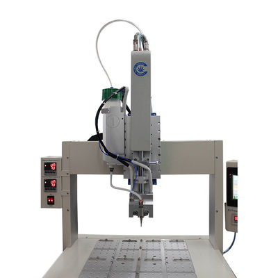 Harga yang bagus 0.7Mpa 3 sumbu Mesin Dispensing lem stainless steel 1000mm/s on line